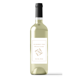 Personal Etiketa na fľašu - Golden Exquisite Rozmery etikety: 8 x 11 cm - víno