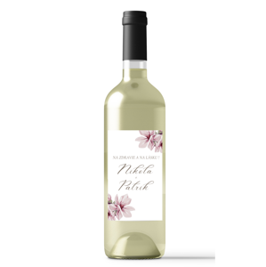 Personal Etiketa na fľašu - Magnólia Rozmery etikety: 8 x 11 cm - víno