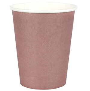 Santex Papierové poháre - jednofarebné 250 ml Farba: ružovo-zlatá