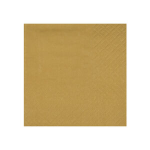 Santex Servítky - jednofarebné 21 x 20 cm Farba: zlatá