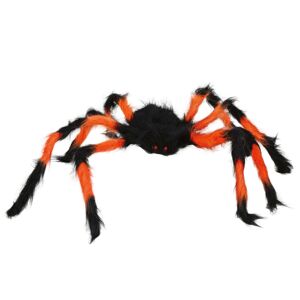 Guirca Dekorácia - Pavúk, oranžovo-čierne 75 cm