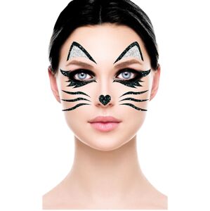 Guirca Tetovanie na tvár - Mačka, glitrovaná