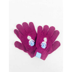 Setino Dievčenské zimné rukavice - Frozen, fialové