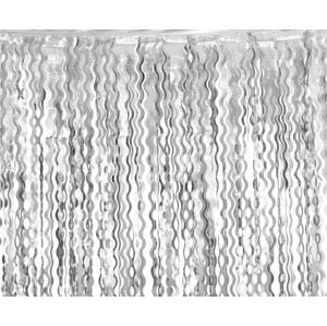Godan Párty záves - Metalická strieborná 100 x 200 cm