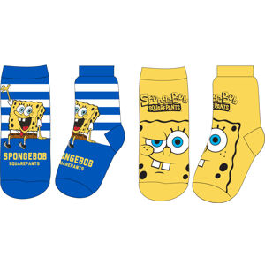EPlus Sada 2 párov detských ponožiek - Spongebob Veľkosť ponožiek: 27-30