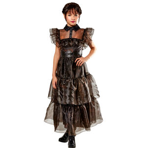 Rubies Dievčenský kostým - Wednesday šaty Veľkosť - deti: XL