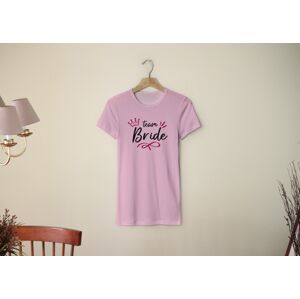 Personal Dámske tričko - Team Bride korunka Farba: ružová, Veľkosť - dospelý: XS