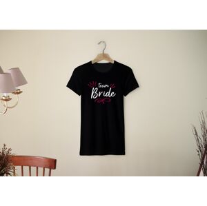 Personal Dámske tričko - Team Bride korunka Farba: čierna, Veľkosť - dospelý: XS
