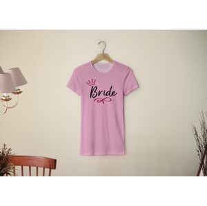 Personal Dámske tričko - Bride to be mašlička Farba: ružová, Veľkosť - dospelý: XL