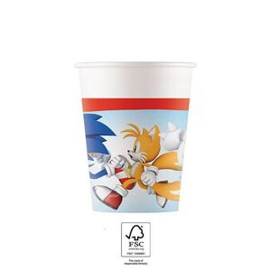 Procos Papierové poháre - Sonic 200 ml 8 ks