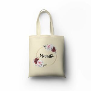Personal Plátená taška s potlačou - Nevesta Farba: natural