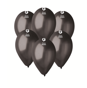 Gemar Balón metalický - Čierny 26 cm 100 ks