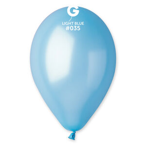 Gemar Balón metalický - baby modrá 28 cm 100 ks