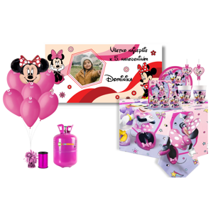 HeliumKing PREMIUM Kompletná narodeninová sada - Minnie Mouse