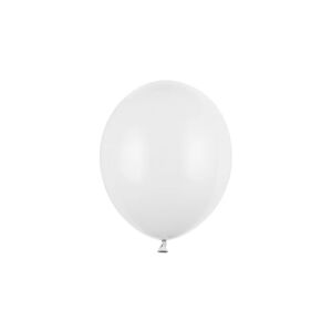 PartyDeco Balón pastelový biely 23 cm