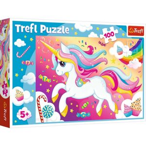 16386 Detské puzzle - Pink unicorn - 100ks