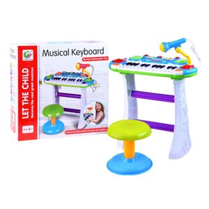 IN0009 NI Detský klavír so stoličkou - Musical Keyboard
