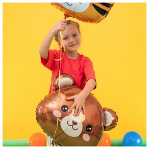 138397 PartyPal Fóliový balón hlavička - Medvedík 57x60cm