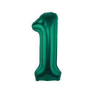 CH-B8B2 GRABO Fóliový balón - smaragdovo zelený - číslo, 86 cm 2
