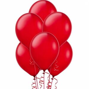 MJ12010 Godan Klasické latexové balóniky 10ks Červená