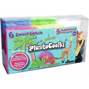 351764 Kreatívna plastická hmota PlastoCoolki - 6 safari zvieratiek