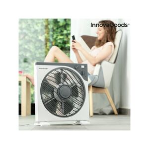 V0101157 InnovaGoods Podlahový ventilátor Innovagoods 30 cm 50W bielo-sivý