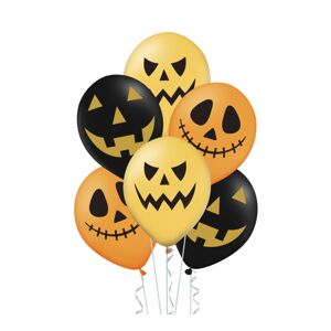 400643 GRABO Set balónov - Strašidelné tváre - Halloween, 30cm (6ks)
