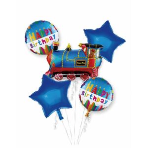 jx-225957 Godan Set fóliových balónov - Narodeninový vláčik (5ks)