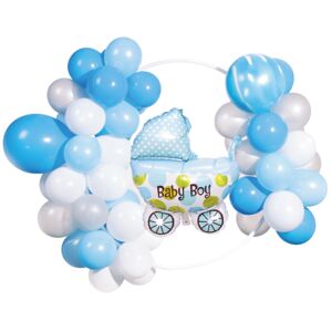 400834 Godan Set fóliových balónov s kruhom - Baby Boy - 54 ks