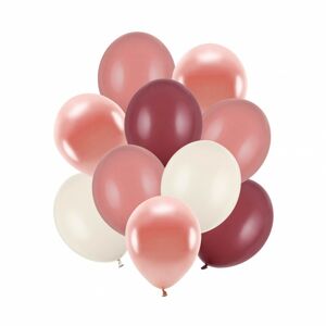 ZBL1 Party Deco Set jemných pastelových balónov, 10ks Hnedá