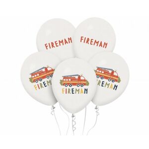 GZ-FIR5 Godan Set latexových balónov - Fireman, 30cm (5ks)