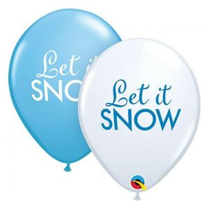 97491 Godan Set latexových balónov - Let it Snow, 30cm (6ks)