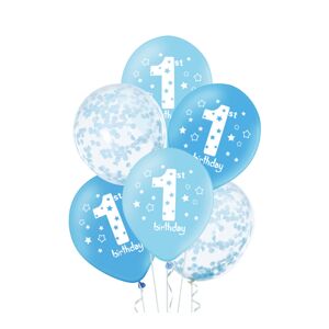 400815 Godan Set modrých balónov - My first birthday, 30cm 6ks
